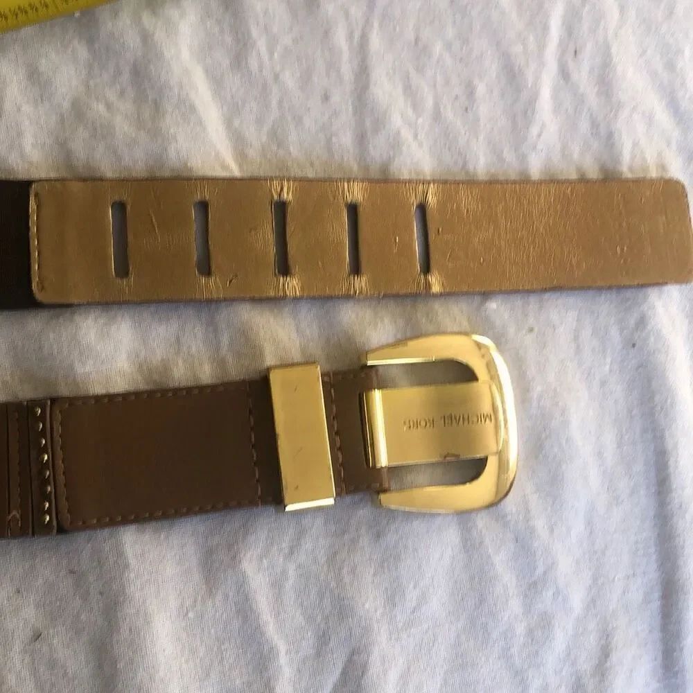 Michael Kors, brown and gold belt size S - Picture 7 of 8